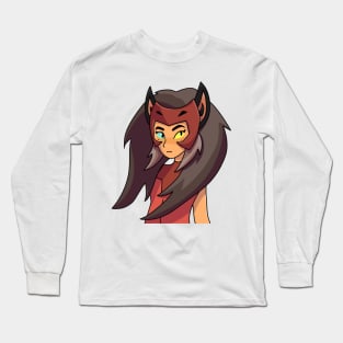 Trying on her crown (transparent background) Long Sleeve T-Shirt